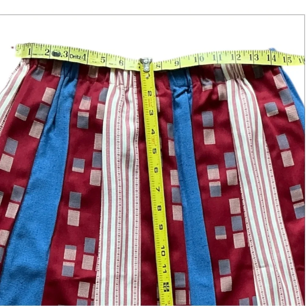 Vintage Chessa Davis Skirt Womens Patchwork Boho Hippie Peasant Cottagecore 70s
